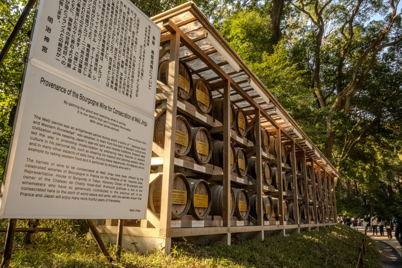 Large Wine Barrels Donated to Meiji Shrine
