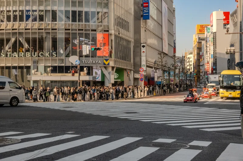 Shibuya Crossing from Above
