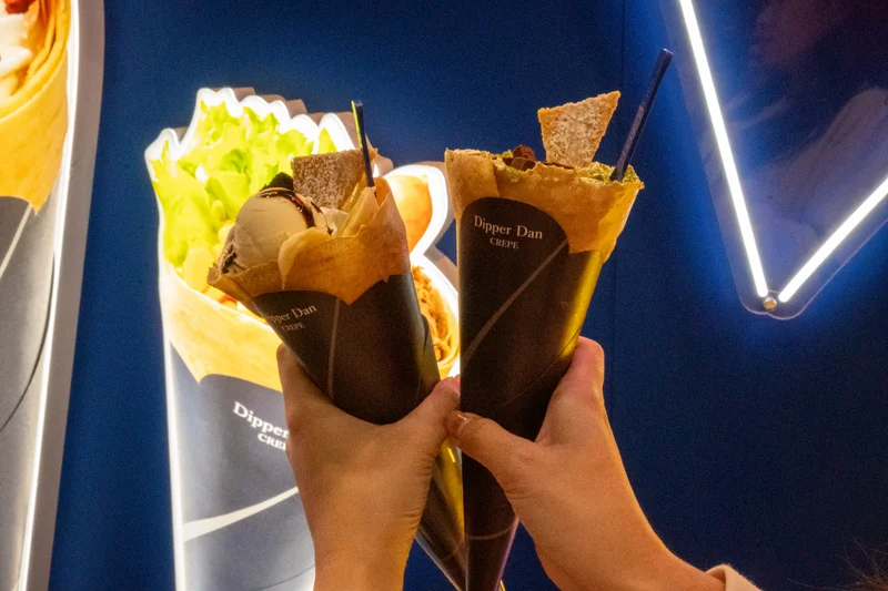 Shibuya Street with Crepe Shops