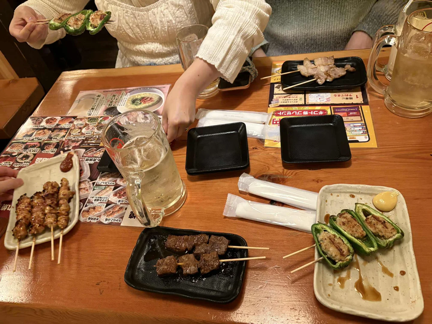 Assortment of Yakitori Skewers